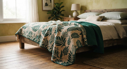 Aranya Leaf Rajai — Malachite