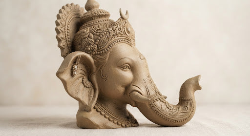 Clay Ganesha (Shadu Maati) — 12"