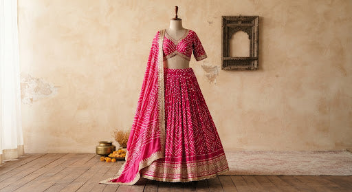 Rani Bandhani Lehenga Set