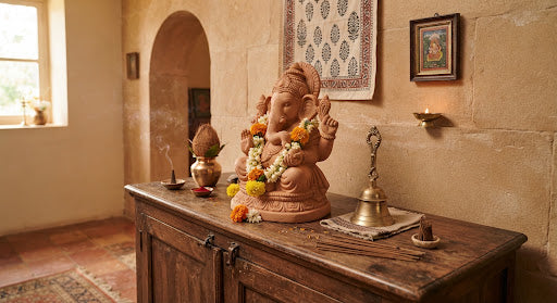 Clay Ganesha (Shadu Maati) — 12"